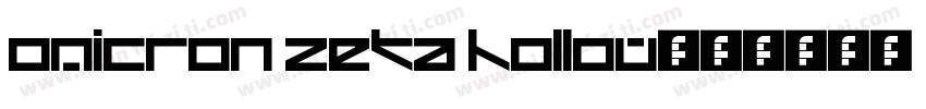 Omicron Zeta Hollow字体转换